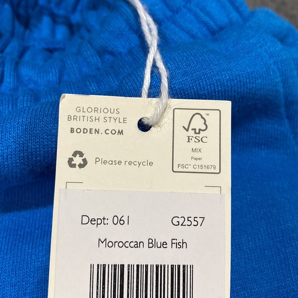 NWT Mini Boden appliqué Moroccan Fish terry cloth shorts - Picture 6 of 7